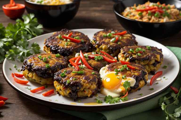 Irresistible Egg Foo Young Recipe: Boost Your Morning with This 5-Star Delight! https://featurearticlesforfree.com/wp-content/uploads/2023/09/Egg-Foo-Young1.jpg
